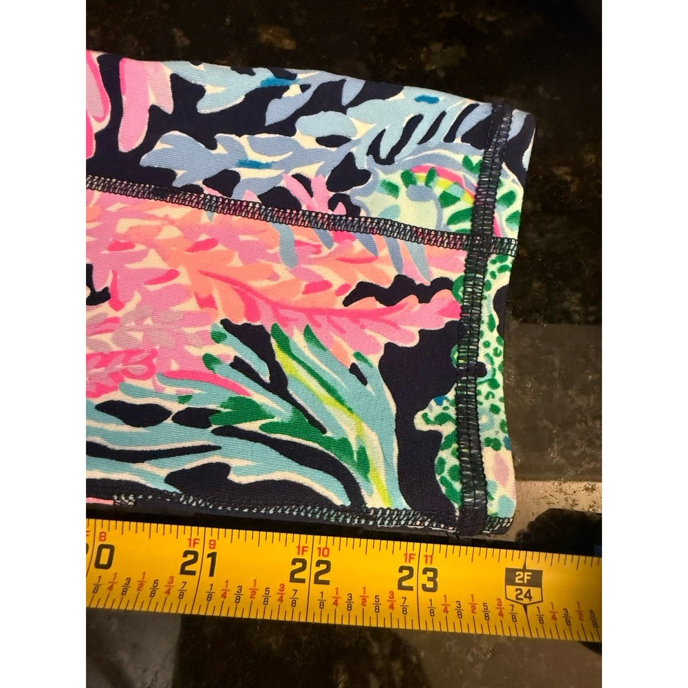 LILLY PULITZER Weekender High Rise Midi Legging BRINGING MERMAID BACK Medium NWT - Picture 7 of 7